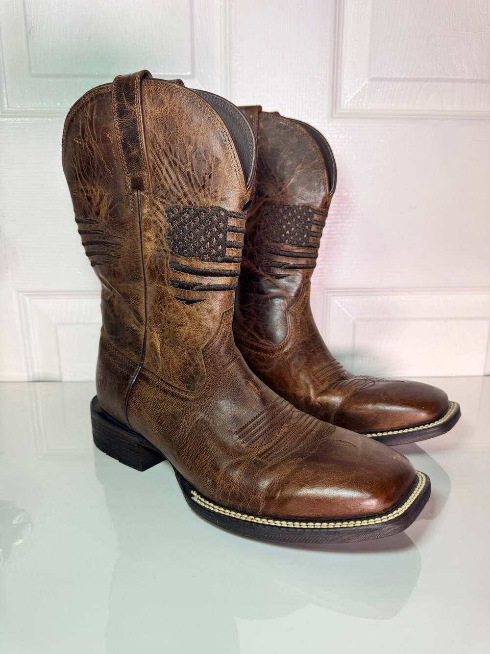 Ariat Circuit Patriot Leather Western Cowboy Boots 10029699 Men Size 7D